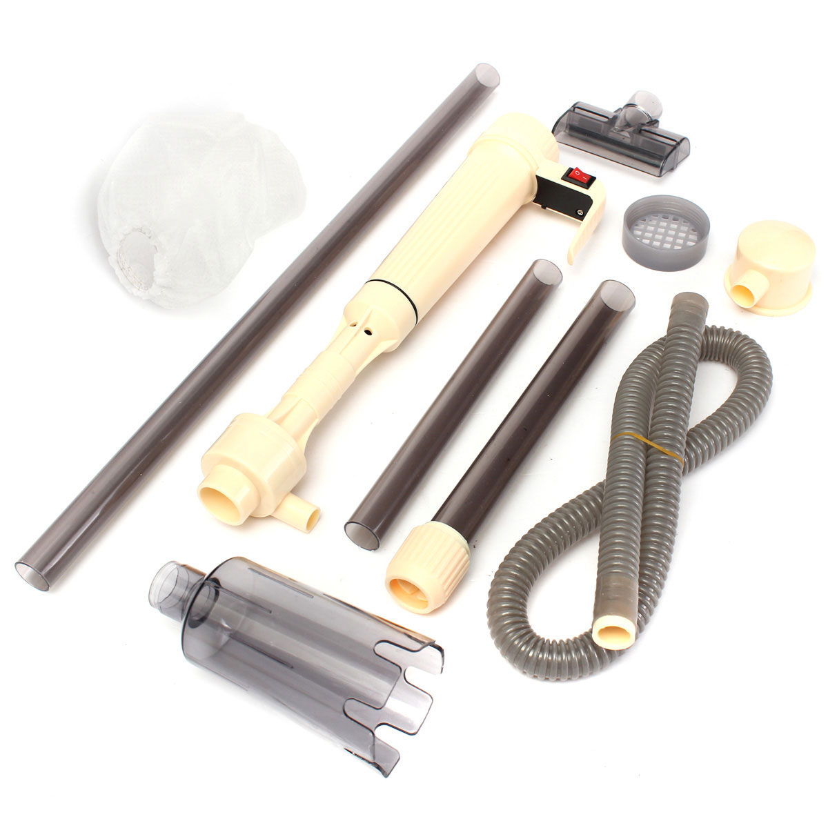 Aquarium Fish Tank Auto Battery Siphon Water Vacuum Gravel Cleaner