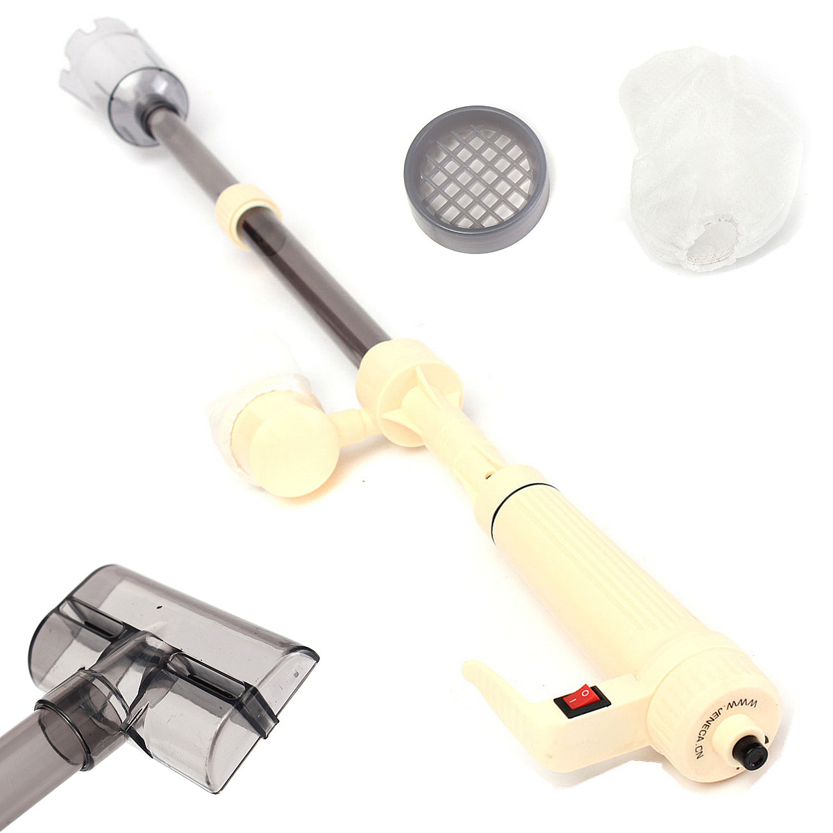 Aquarium Fish Tank Auto Battery Siphon Water Vacuum Gravel Cleaner