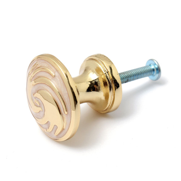Gold Cabinet Cupboard Drawer Pull Handle Knobs (3)
