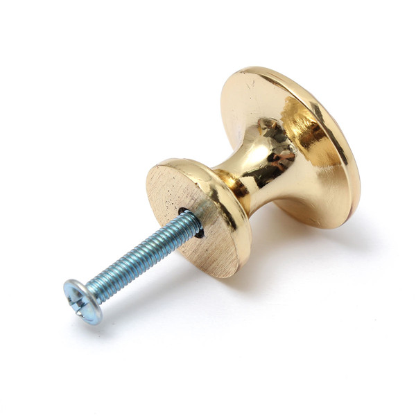 Gold Cabinet Cupboard Drawer Pull Handle Knobs (4)