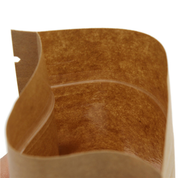 Kraft Paper Bags Packaging Stand Up With Zipper (7)