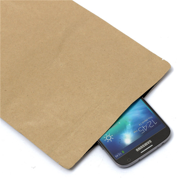 Kraft Paper Bags Aluminum Foil Packaging Stand Up With Zipper for Food Storage 170x240mm