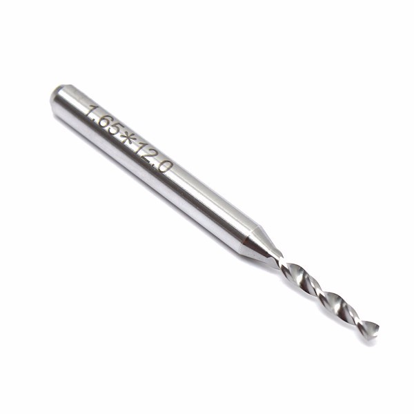 1.65mm Carbide Tungsten Steel 3.175mm Shank Micro PCB Drill Bit For Engraving Machine