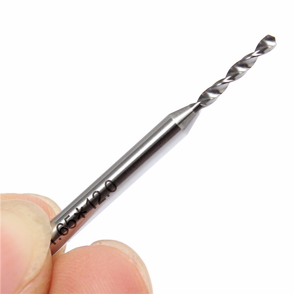 1.65mm Carbide Tungsten Steel 3.175mm Shank Micro PCB Drill Bit For Engraving Machine