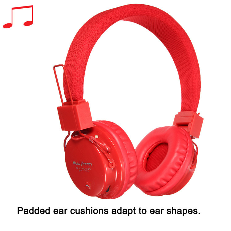 SM08B Foldable Wireless Bluetooth Headset Stereo FM Function Headphone Earphone for Phone Tablet