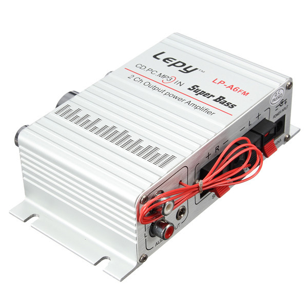 Lepy DC 12V Mini Hi-Fi Stereo Audio Amplifier Amp Car Motorcycle Home MP3 MP4 PC