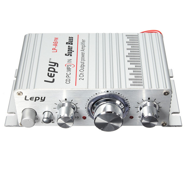 Lepy DC 12V Mini Hi-Fi Stereo Audio Amplifier Amp Car Motorcycle Home MP3 MP4 PC