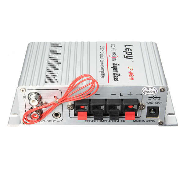 Lepy DC 12V Mini Hi-Fi Stereo Audio Amplifier Amp Car Motorcycle Home MP3 MP4 PC