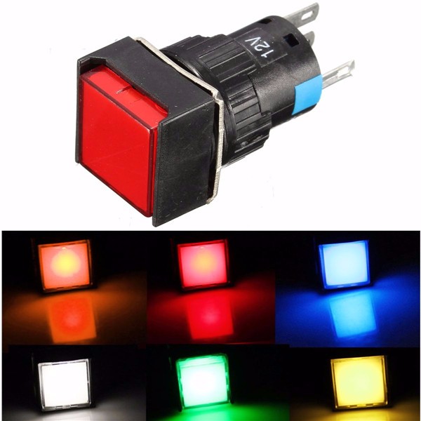 Square LED Light Push 