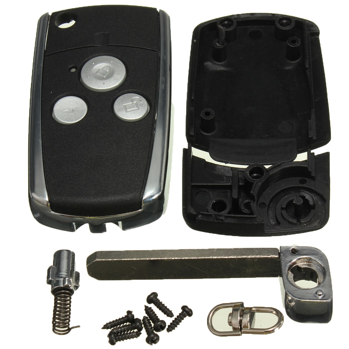 3 Buttons Remote Black Flip Key Shell For Honda JAZZ CRV Odyssey CIVIC ACCORD