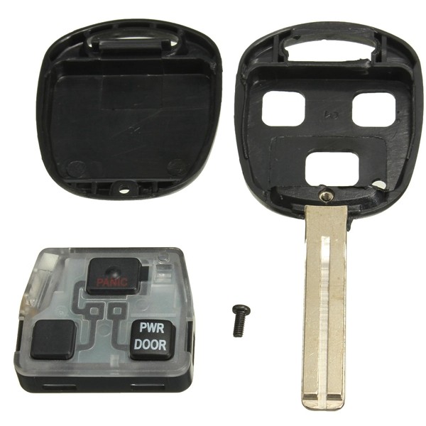 3 BTN Uncut Fob Power Door Remote Entry Key for Lexus