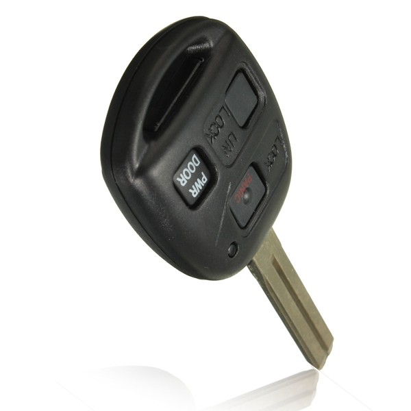 3 BTN Uncut Fob Power Door Remote Entry Key for Lexus