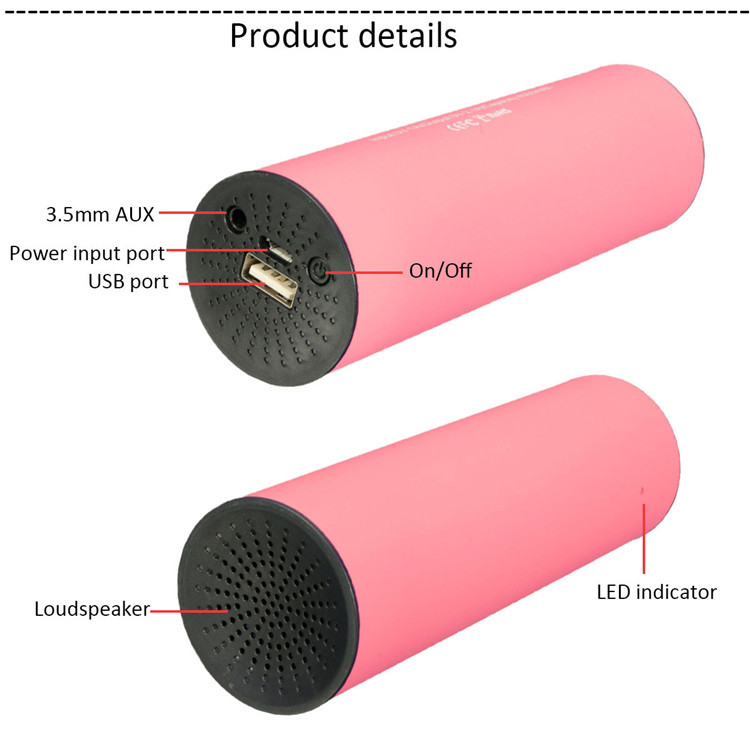 UR31 Outdoor Sport Waterproof Power Bank Wireless Bluetooth Speaker with Bicycle Holder
