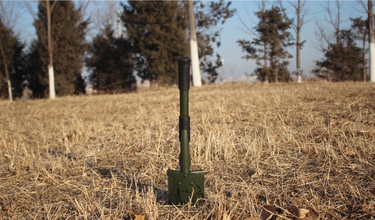 Mini Multi-function Carbon Steel Folding Shovel Survival Outdoor Trowel Dibble Pick Camping Sapper Tool