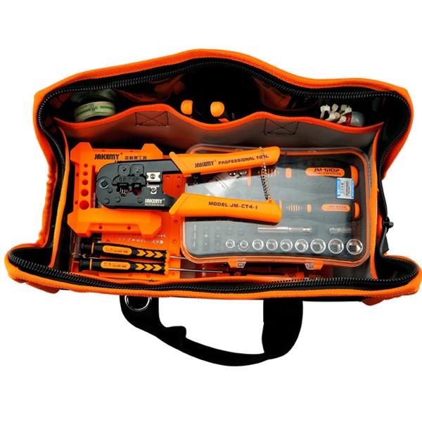 JAKEMY JM-B02 Medium Professional Tool Bag  Multifunctional Electrician Tool Bag Medium 36x16x21cm