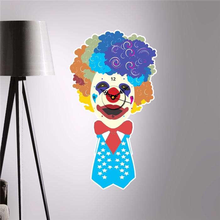 pag sticker 3d wall clock decals clown joker wall sticker home wall