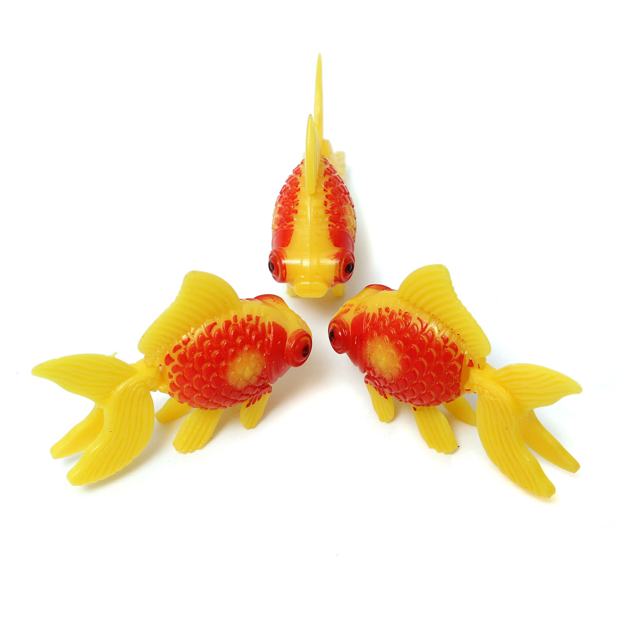 3pcs Aquarium Fish Tank Artificail Glodfish Simulation Swiming Fish