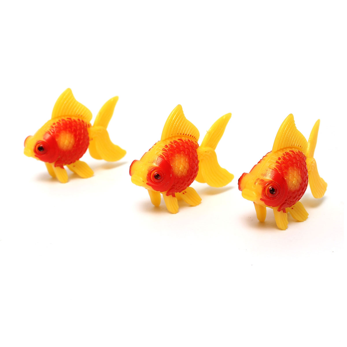 3pcs Aquarium Fish Tank Artificail Glodfish Simulation Swiming Fish