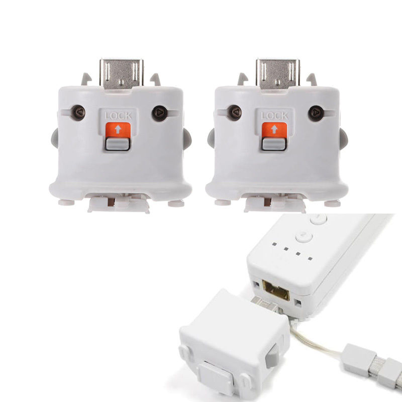 2 White Motion Plus MotionPlus Adapter Sensor for Nintendo Wii Remote Controller eBay