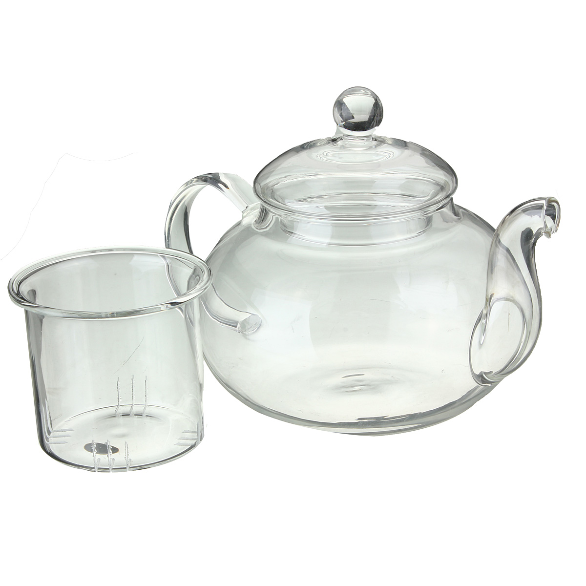 Heat Resistant Glass Teapot Infuser Tea Pot Clear 1000ML Lazada Singapore