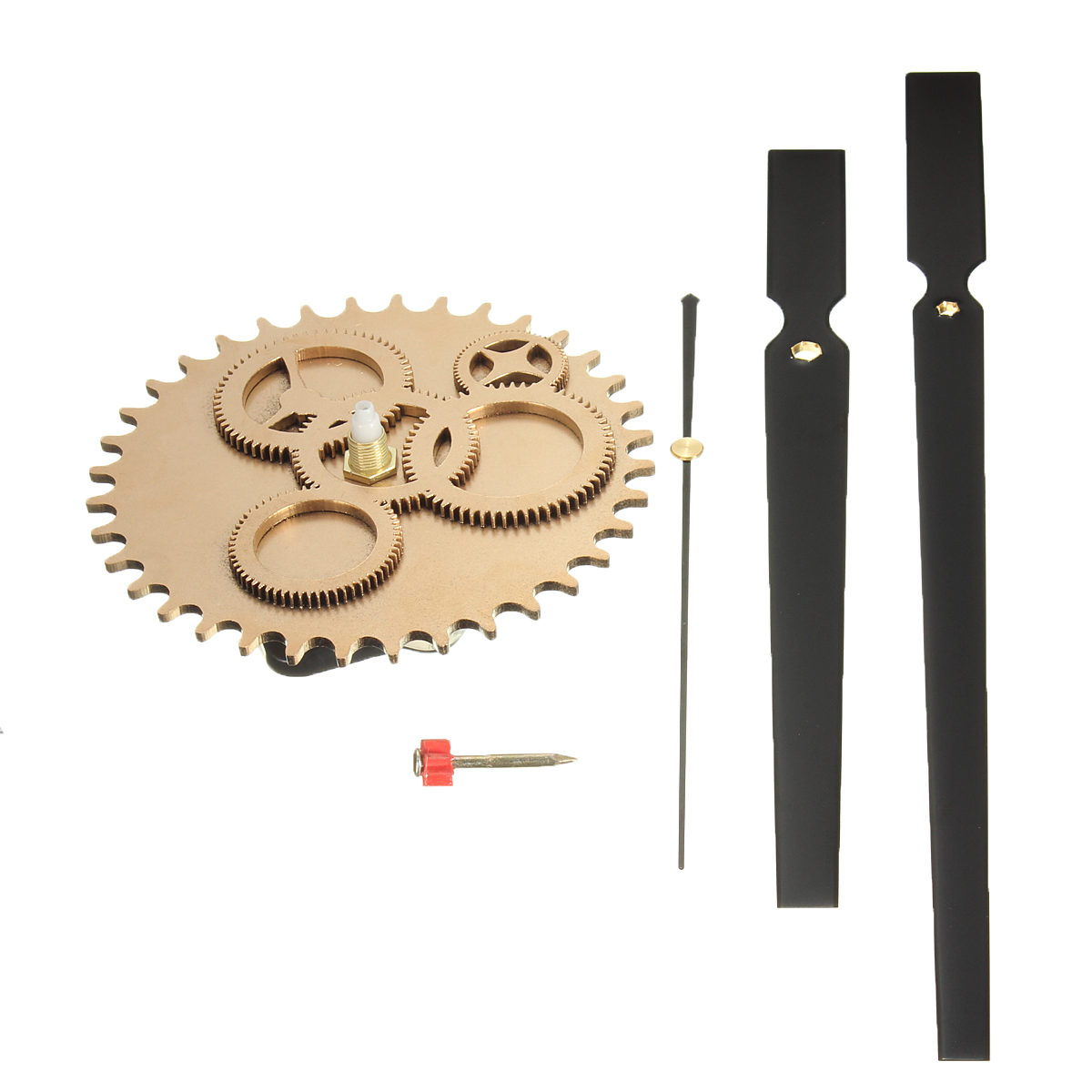 Big DIY Clock Mechanism 11.8” Hands Movement Retro Gear Wall Clock Home