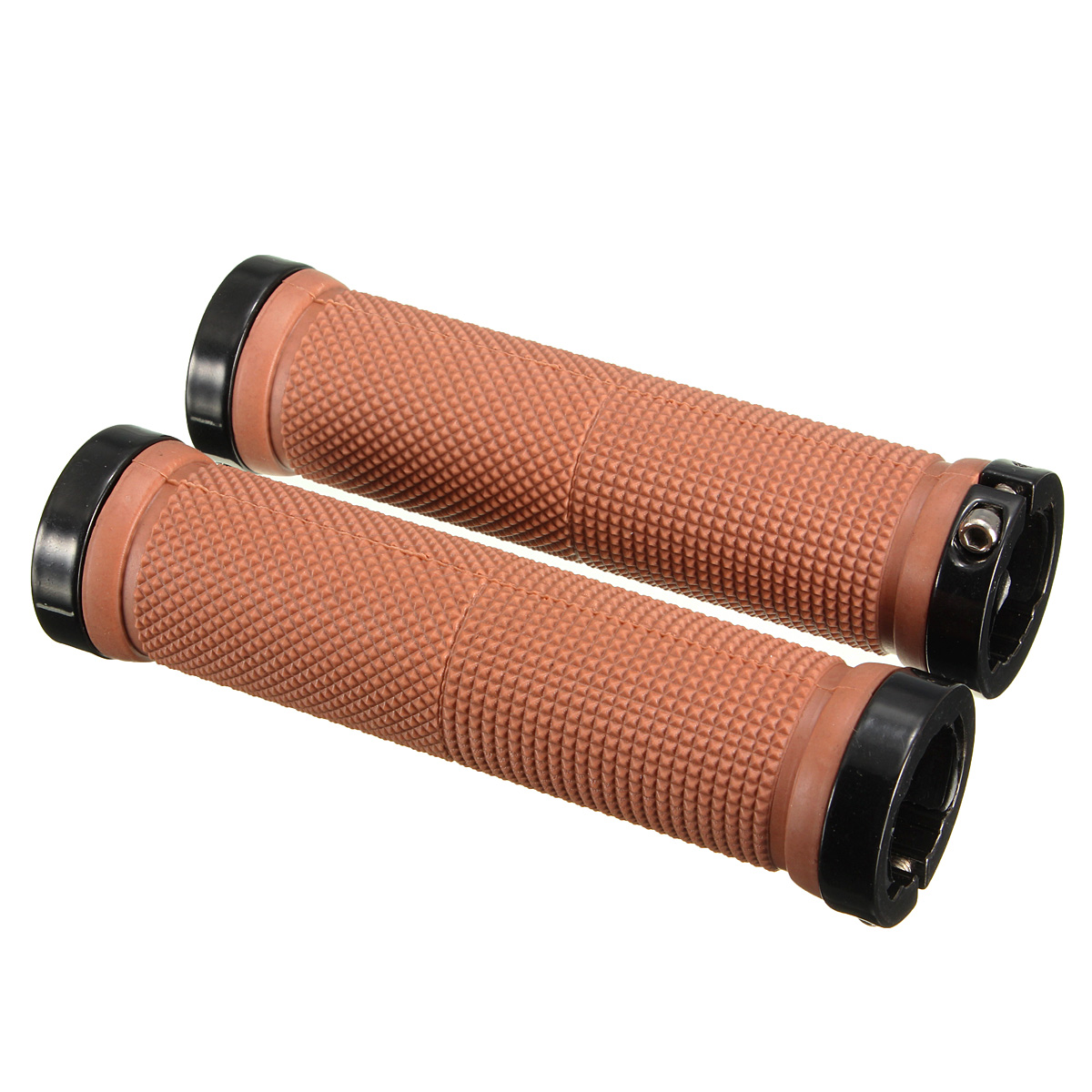 Pair Cycling Lockon locking Handle Grips For Bicycle MTB BMX Bike