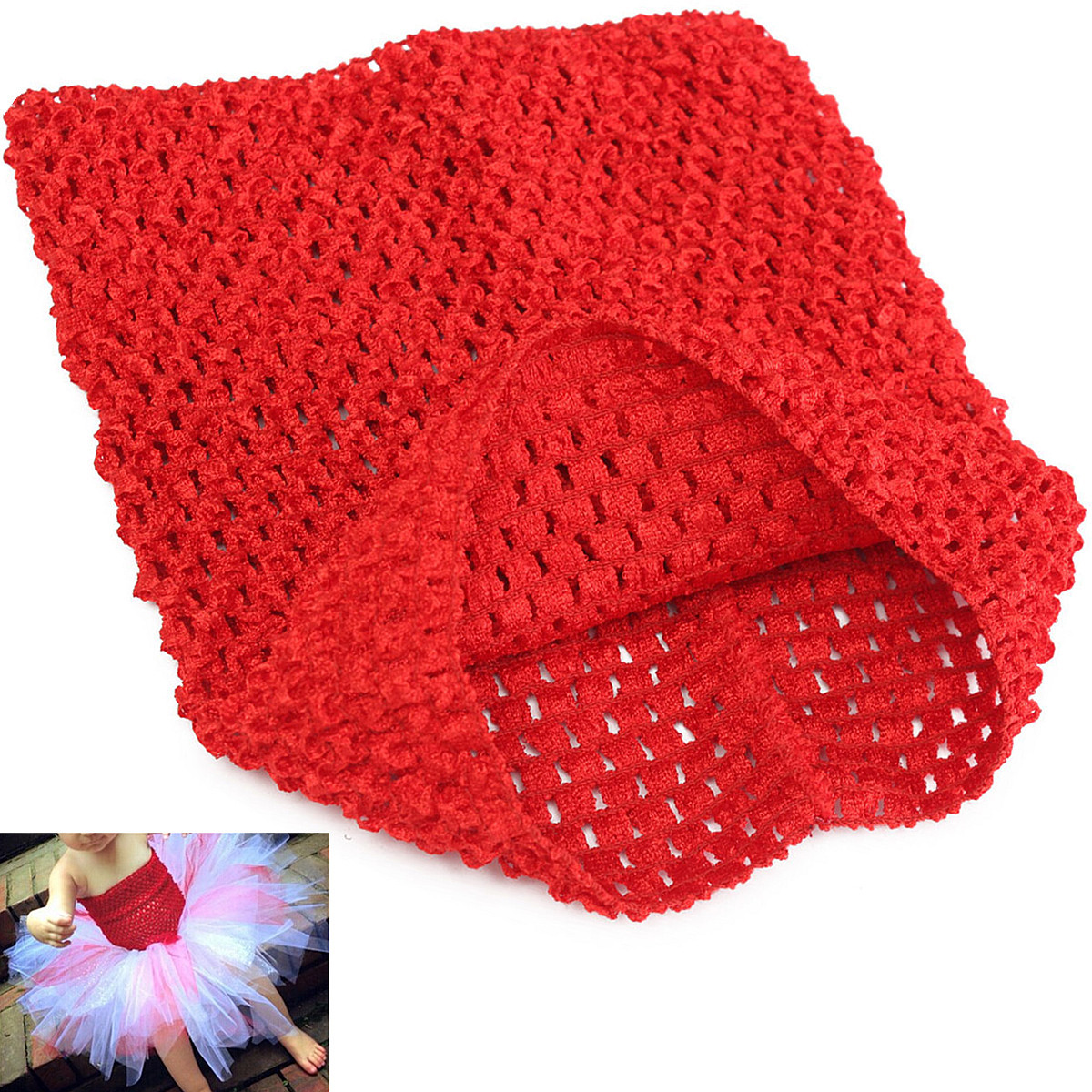 Crochet Tube Top elastic Waistband Red Lazada Indonesia