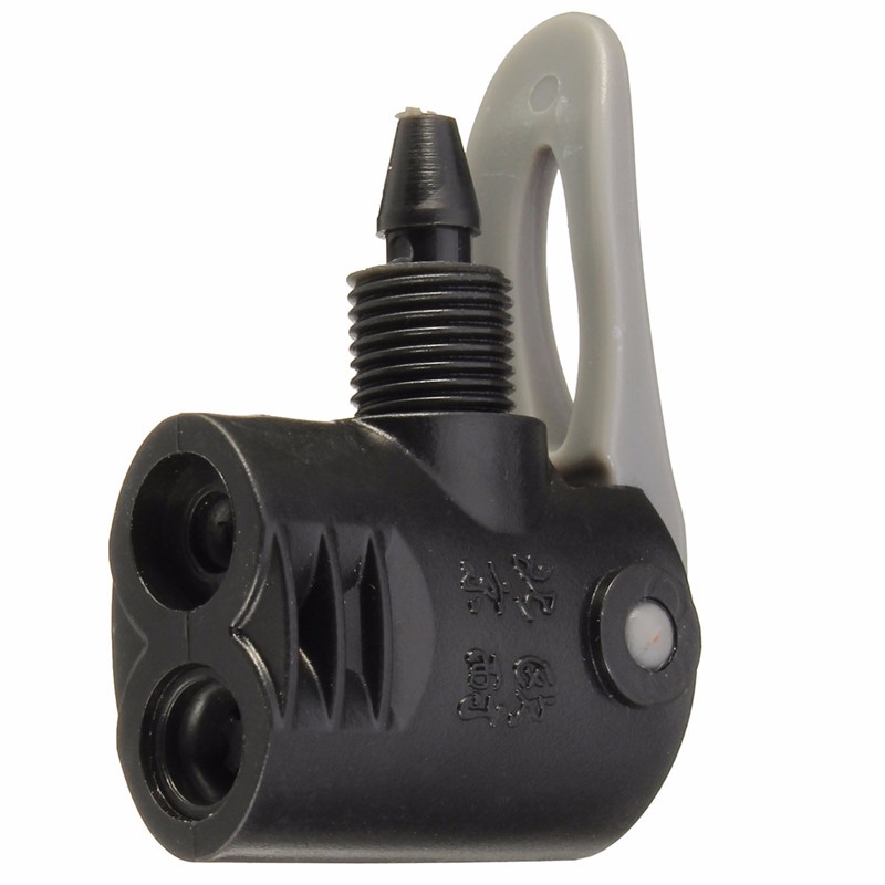 Bike Cycling Bicycle Pump Dual Double Nozzles Presta Schrade Valves