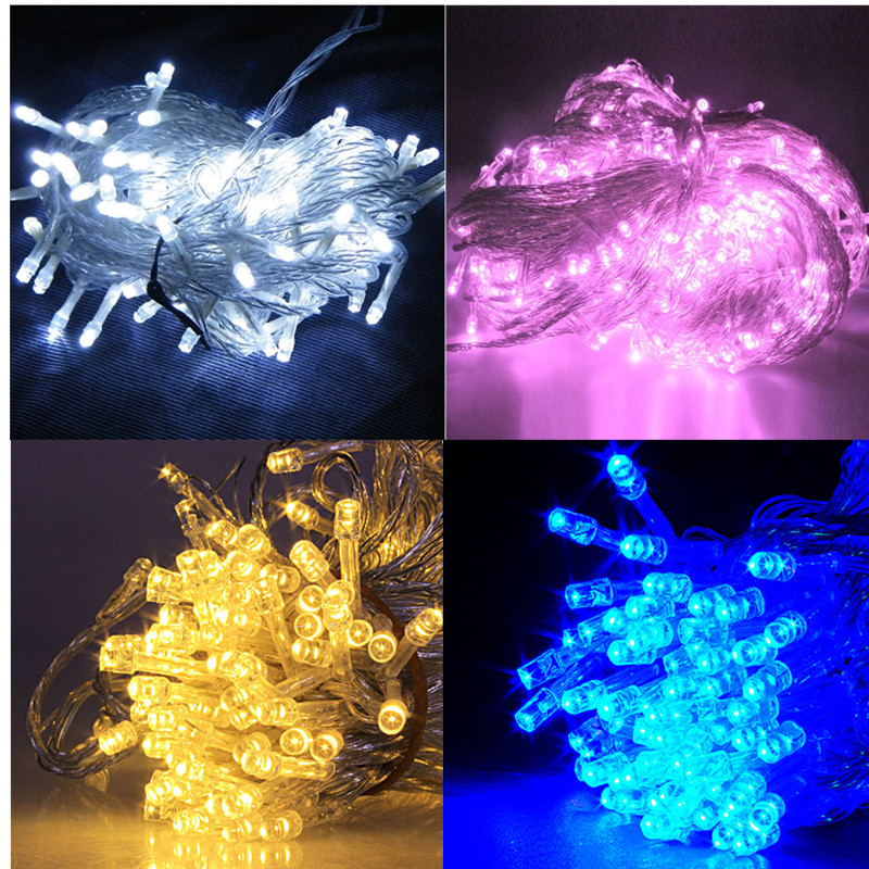 30M 300 LED Christmas Tree Party Wedding Fairy String Light Lamp White Lazada Malaysia