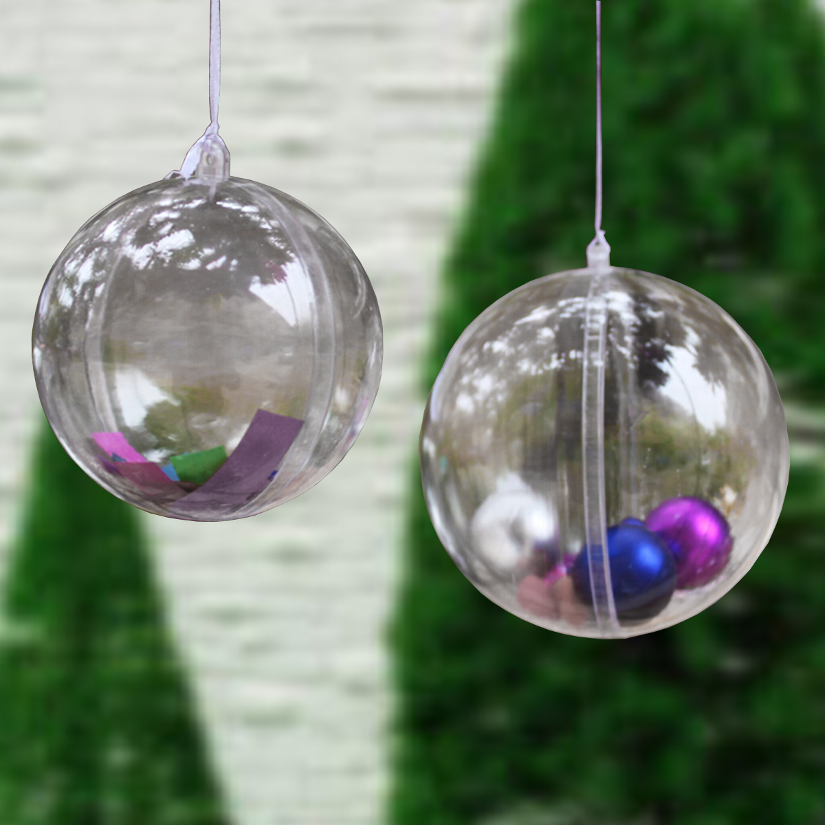 christmas plastic round ball christmas clear bauble christmas plastic round ball christmas clear bauble