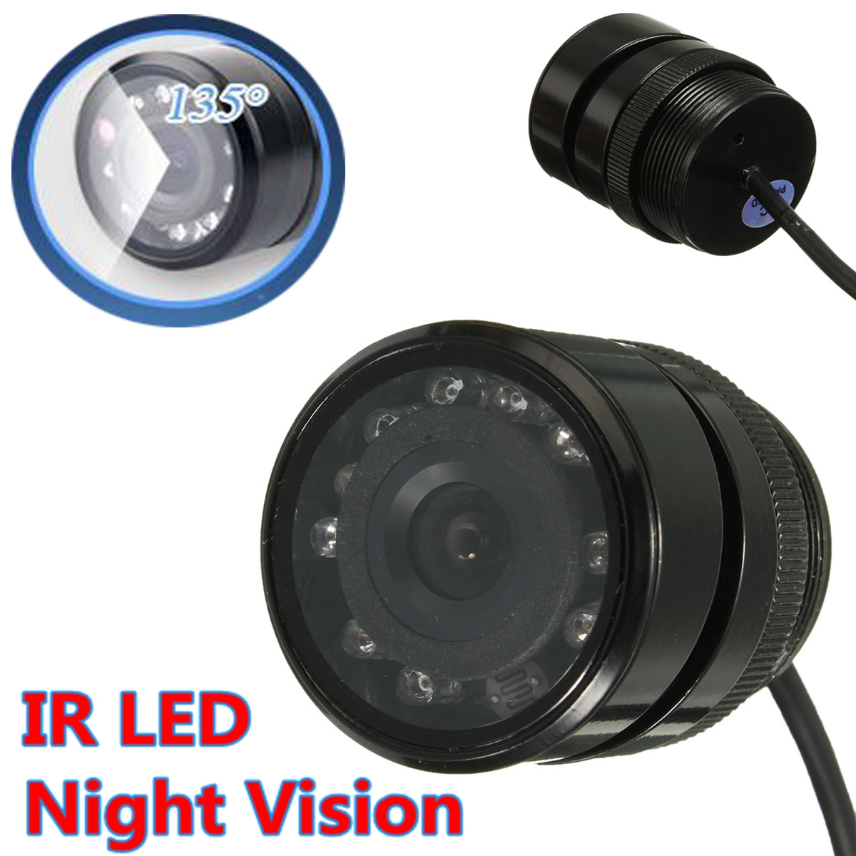 135°IR HD Car Rear View Camera Reversing Reverse LED Night Vision Waterproof 12V