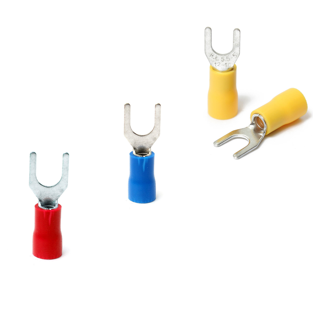 New Insulated Ring Fork Splice Crimp Connectors Electrical Wire Wiring