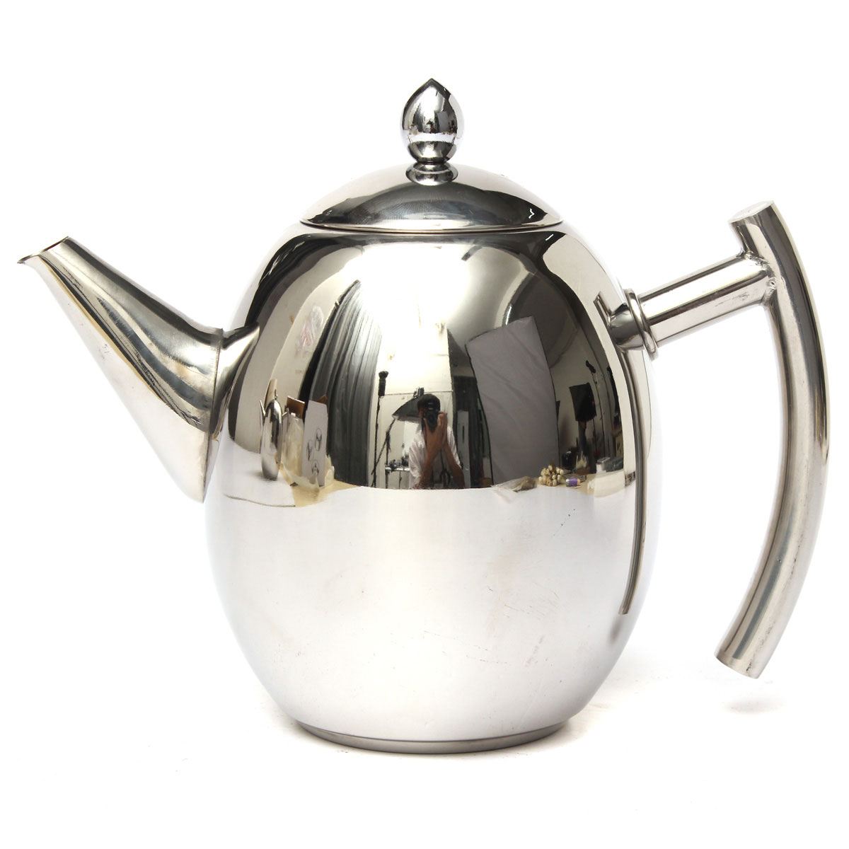 1000ML Stainless Steel Teapot Tea Pot Coffee With Tea Leaf Filter