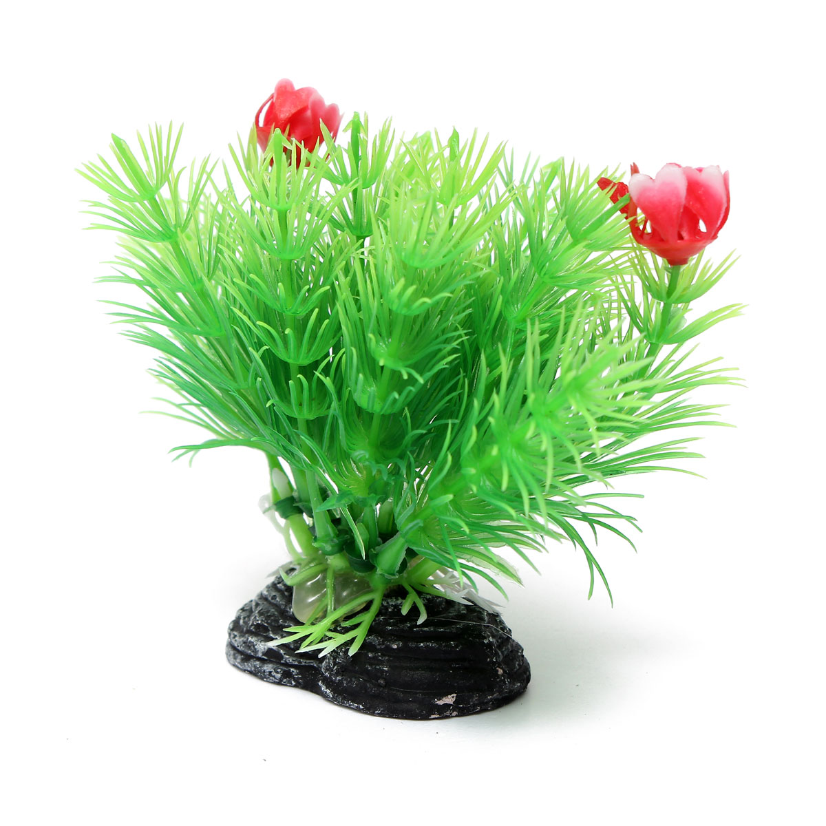 Aquarium Fish Tank Artificial Plant Grass With Two Flowers Aquarium