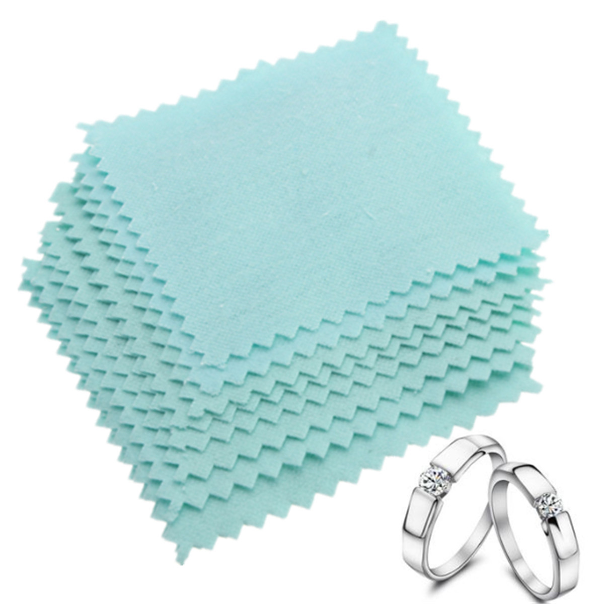 10pcs Jewelry Polishing Cloth Cleaning for Platinum Gold