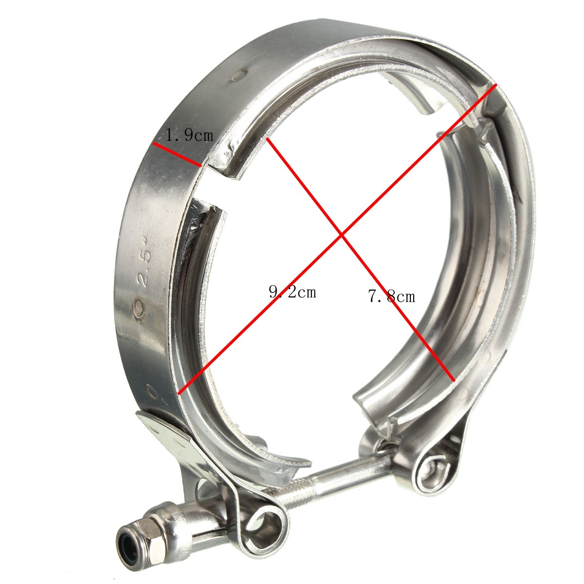 Buy Triumilynn 2.5 Inch Stainless Steel Exhaust V Band Clamp Male Female Flange Mild Steel Exhaust V Band Clamp For Turbo Downpipes Exhaust Systems