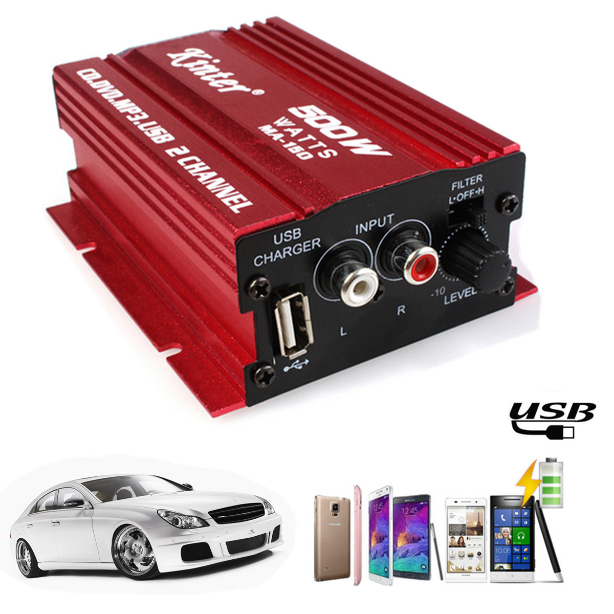 COCHE HI FI AMPLIFICADOR AMPLIFICADOR AUDIO coche hi fi amplificador amplificador audio: