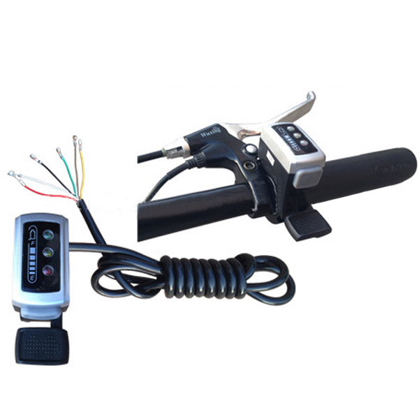 7/8 velocidad eléctrica del manillar de la bicicleta Batería Acelerador del pulgar indicador con el auto cerradura