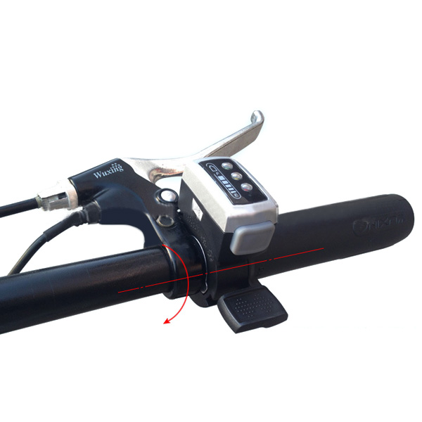 7/8 velocidad eléctrica del manillar de la bicicleta Batería Acelerador del pulgar indicador con el auto cerradura