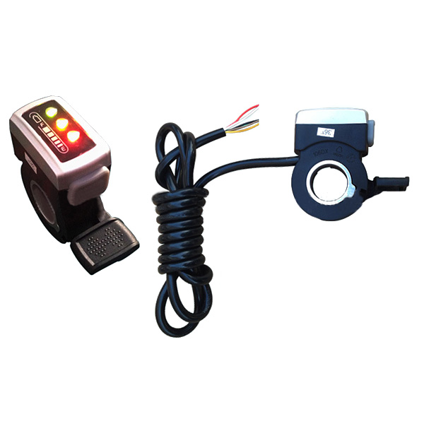 7/8 velocidad eléctrica del manillar de la bicicleta Batería Acelerador del pulgar indicador con el auto cerradura