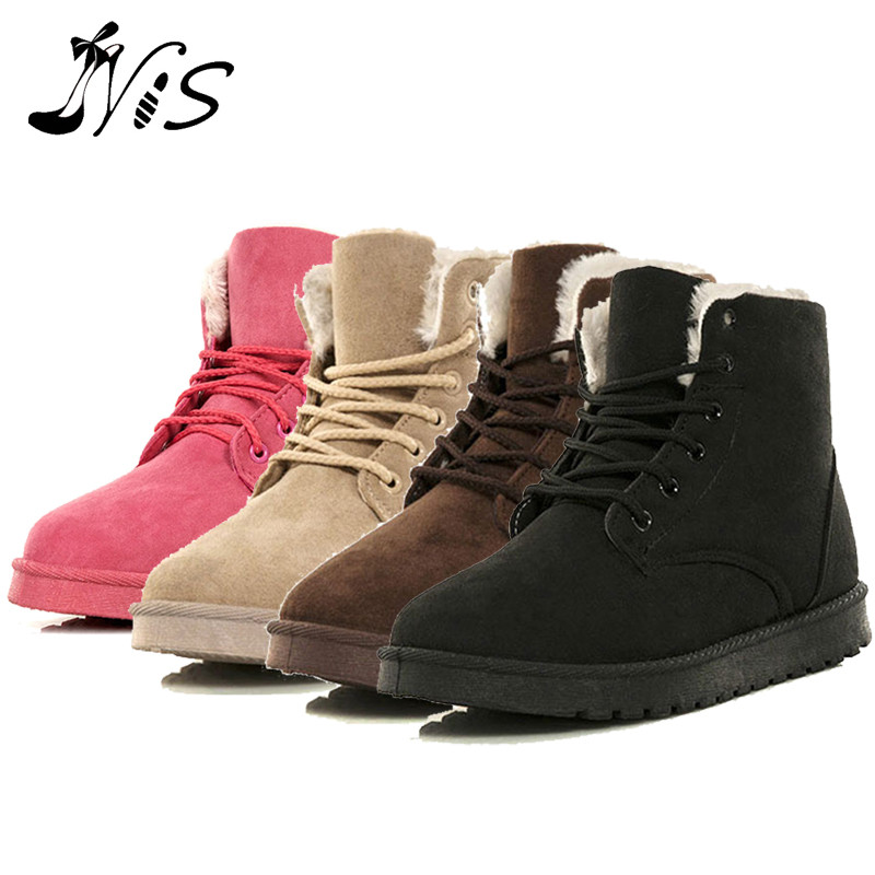 Women Warm Winter Boots in Tube Cotton Footwear Shoes