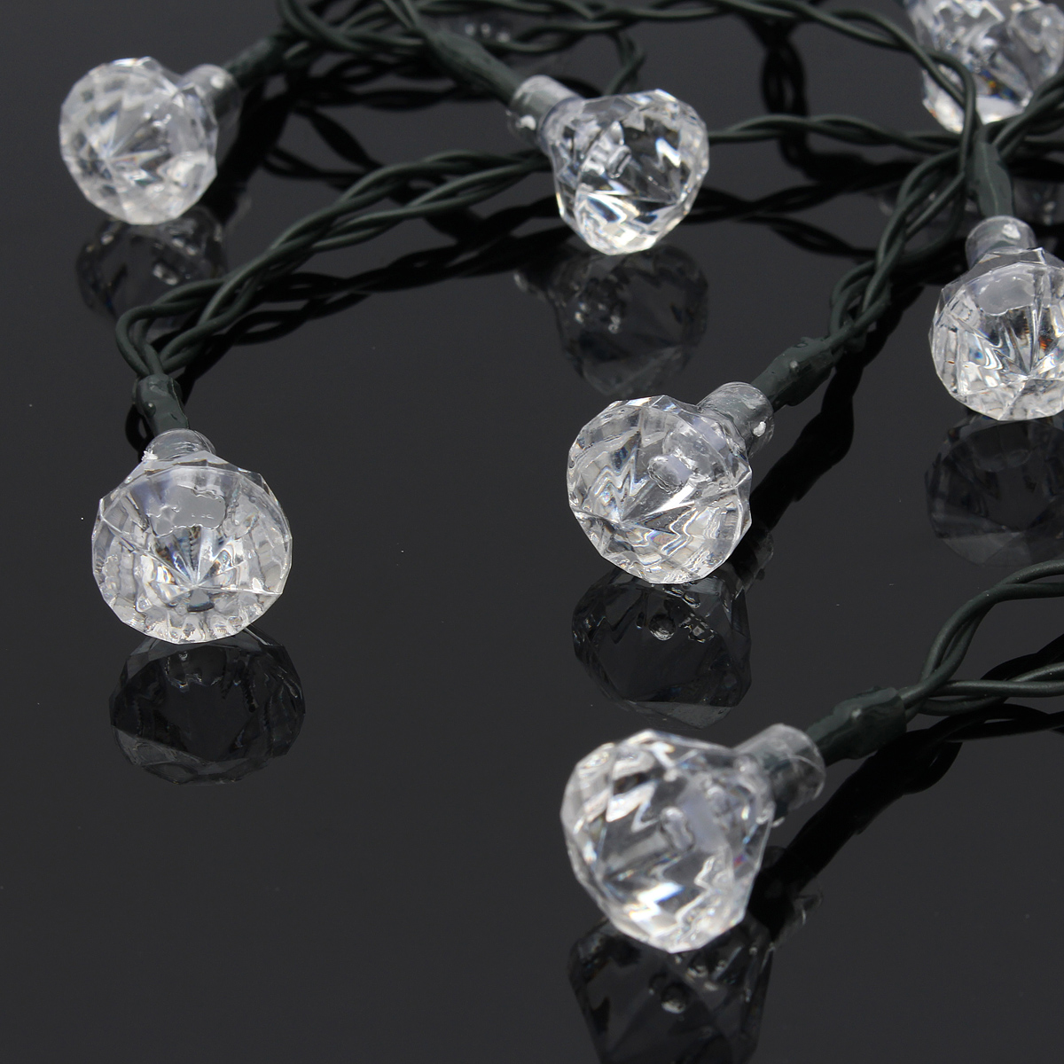 20 Led Solar Power Fairy Light String Strip Lamp Party Xmas Garden Outdoor gift Elec-Mall Green ...