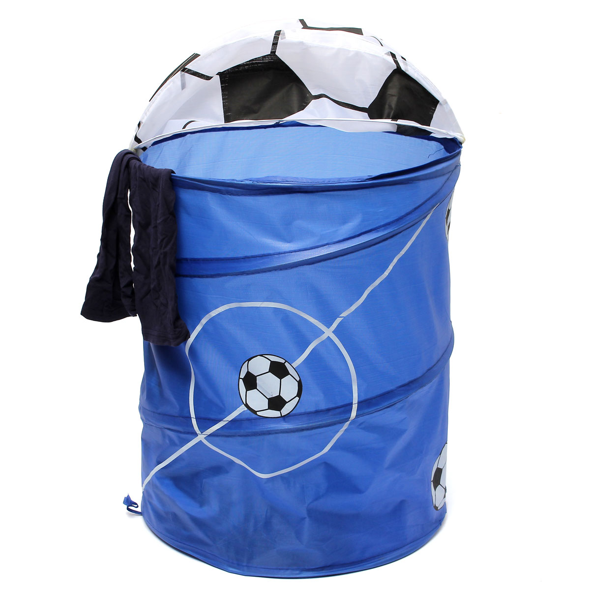 Foldable Pop up Football Washing Clothes Laundry Bag Hamper Tidy Basket
