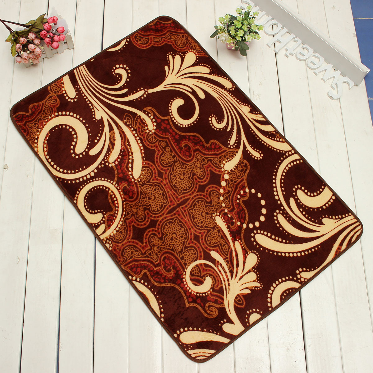 60 90cm coral fleece non slip soft door carpet floor mat 60 90cm coral fleece non slip soft door carpet floor mat