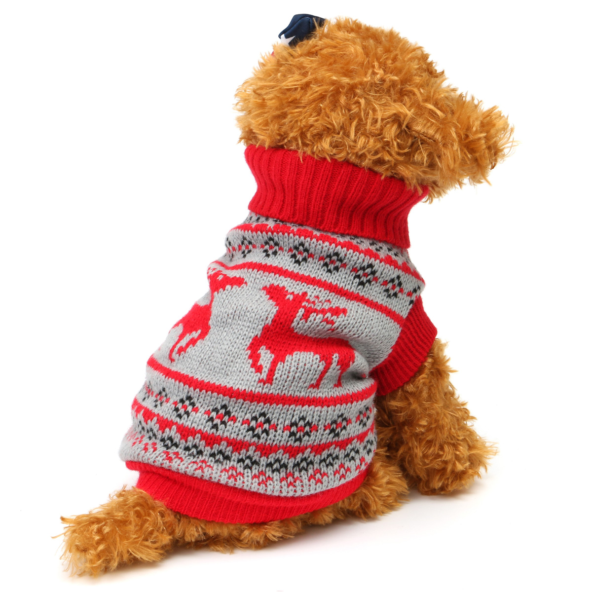 Pet Dog Christmas Jumper Sweater Coat Puppy Doggy Cat Winter Warm Clothes Costume at Banggood