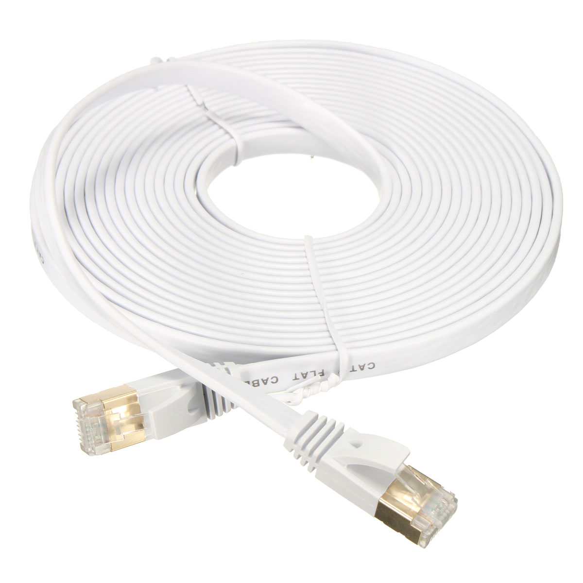 5M 10Gbps 600Mhz CAT7 RJ45 LAN Network Flat Cable Modem