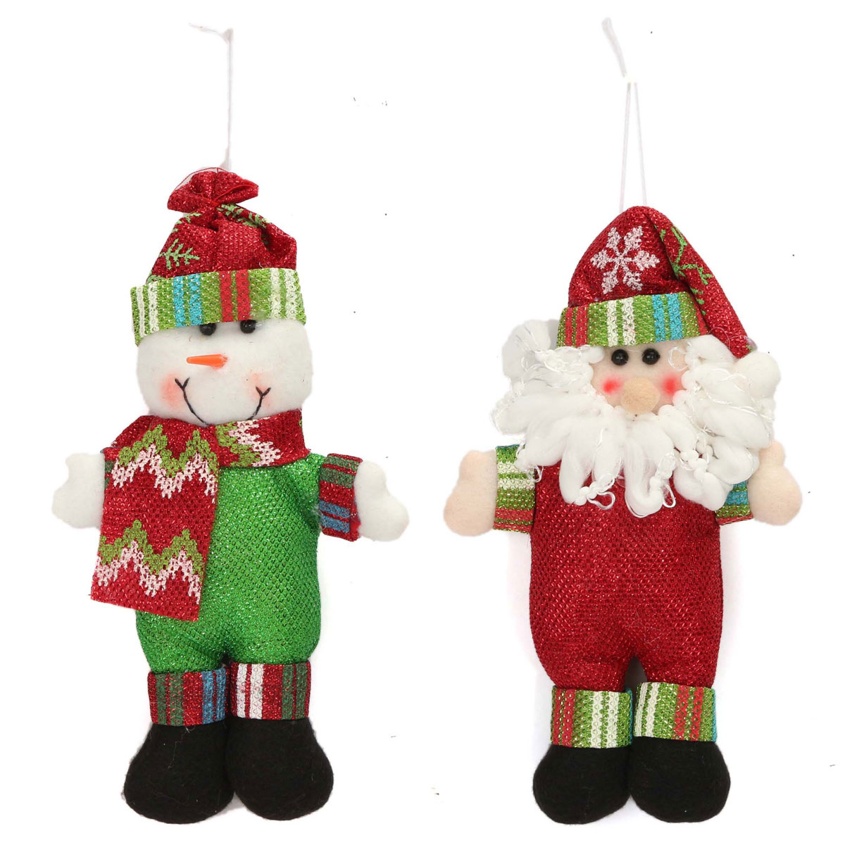 christmas santa claus snowman ornament doll hanging decor