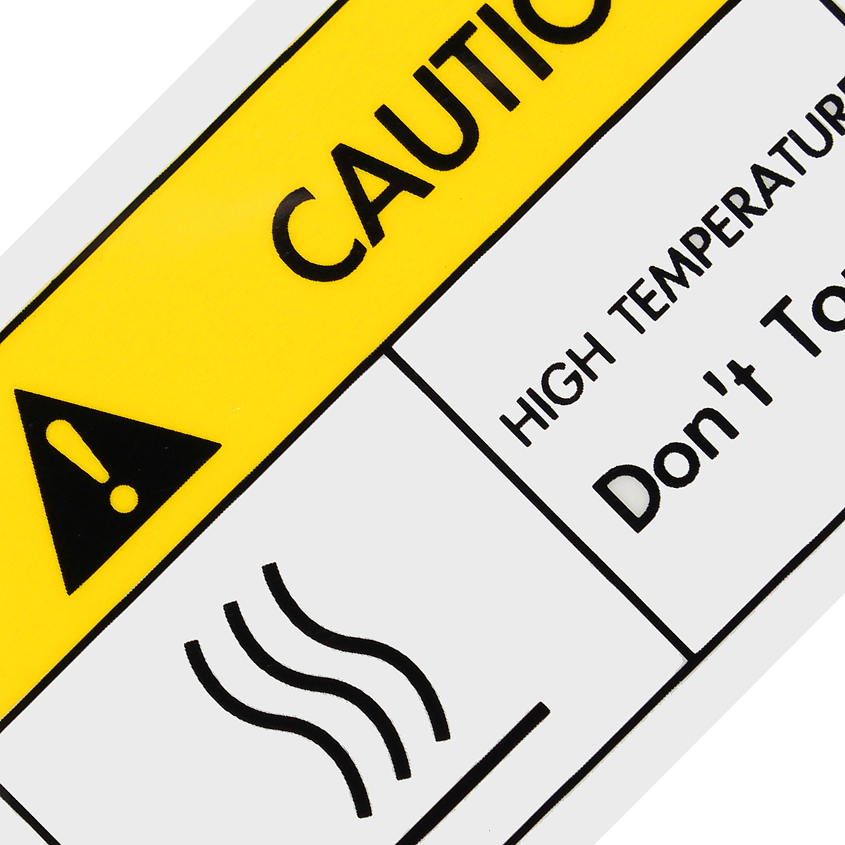 40x60mm Safety Signage Warning Sticker High temperatureDont touch