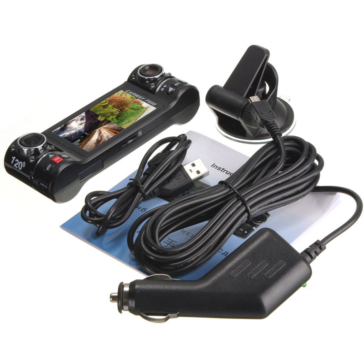 x usb cable&nbsp;   x car charger&nbsp;   x user manual