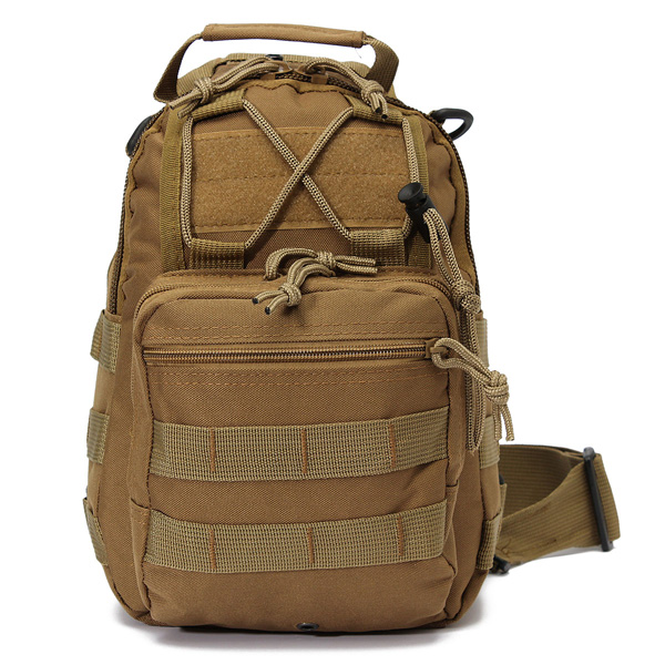 HUG #388 Shoulder Sling Bag Military Tactical Backpack (Khaki) | Lazada PH